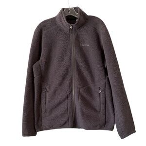 Marmot Mens Gray Fleece Zip Up Outdoor Hiking jacket Sz L